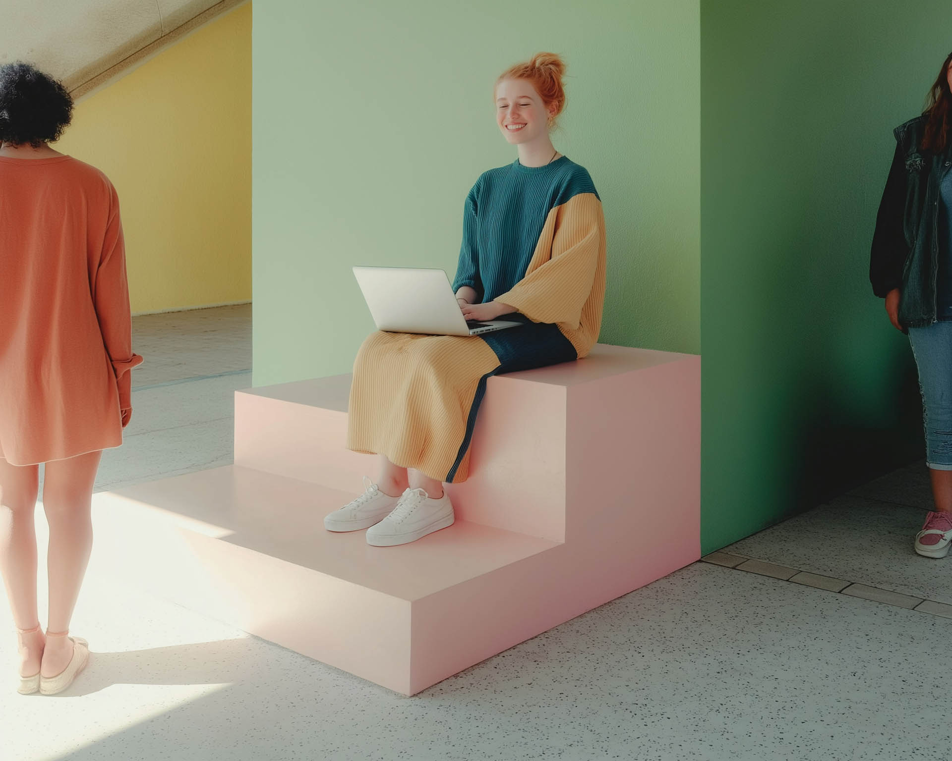 Young-Woman-Using-Laptop-on-Geometric-Block.jpg